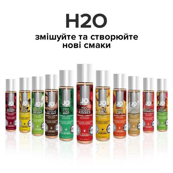 Змазка на водній основі System JO H2O &mdash; Strawberry Kiss без цукру, рослинний гліцерин ON0216 фото
